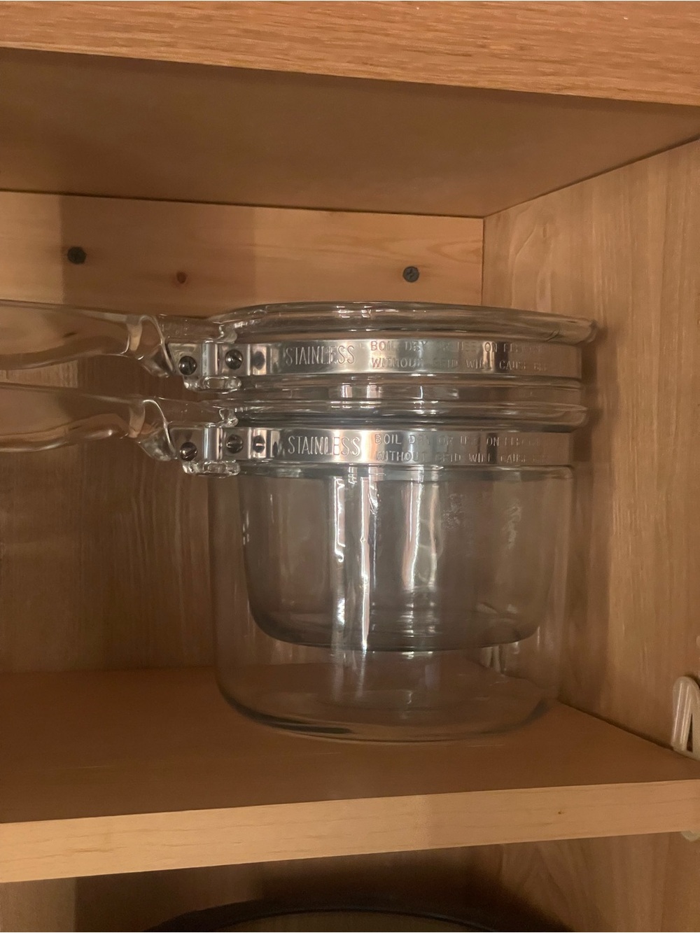 Pyrex glass double boiler